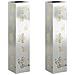 Faro LED solare per sentieri 2 pcs Argento Acciaio zincato - Foto miniatura 1