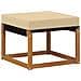 Set di divani da esterno con cuscino 6 pcs Naturale e Beige - Foto miniatura 6