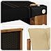 Set di divani da esterno con cuscino 6 pcs Naturale e Beige - Foto miniatura 9