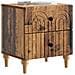 Armadio da Notte con cassetto Legno antico 43 x 34,5 x 48 cm - Foto miniatura 2