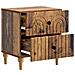 Armadio da Notte con cassetto Legno antico 43 x 34,5 x 48 cm - Foto miniatura 3