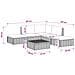 6 pz Set Lounge in Rattan con Cuscini GENDT Rattan naturale - Foto miniatura 3