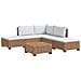 6 pz Set Lounge in Rattan con Cuscini GENDT Rattan naturale - Foto miniatura 1