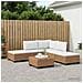6 pz Set Lounge in Rattan con Cuscini GENDT Rattan naturale - Foto miniatura 8