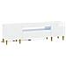 Mobile TV LED Bianco Lucido Legno ingegnerizzato - Foto miniatura 1