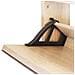 Scarpiera con 3 Ripiani e Specchio Colore Rovere 63x17x102,5 cm - Foto miniatura 4