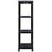 Scaffale Nero 220 Kg 90x40x138 Cm In Plastica - Foto miniatura 4