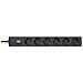 234105009 Duo Versal InOLTRE ciabbata con 6 Prese, Cavo 1,4 m, 3.600 W / 16 A, Presa multipla con Interruttore e presa di contatto chat con chat di Protezione, Sicurezza bambini, Nero - Foto miniatura 1