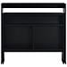 Tavolo da Bar con 2 Piani d'Appoggio Nero 130x40x120 cm - Foto miniatura 5