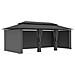 Gazebo Con Tende 600x298x270 Cm Antracite - Foto miniatura 5