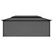 Gazebo Con Tende 600x298x270 Cm Antracite - Foto miniatura 7