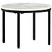 Tavolino Da Caffè Bianco E Nero Ø50 Cm In Vero Marmo Solido - Foto miniatura 8