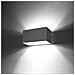 Lampada Da Parete, In Alluminio, 20 X 10 X 10 Cm, Colore: Grigio - Foto miniatura 12