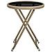 Tavolino Beige 60 Cm In Polyrattan E Vetro Temperato - Foto miniatura 5