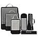 Da Amazon - Compressione Di Imballaggio Cubi Bagagli Di Corsa Organizzatore Set Viaggi Cubi Borse Extensible Organizzatore Per Valigia Di Corsa Organizzazione Nero 6 Set - Foto miniatura 1