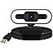 Webcam Usb 1080p Hd Grandangolo Con Luce Led E Microfono Nera - Foto miniatura 1