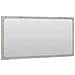 Specchio da Bagno Grigio Cemento 80x1,5x37 cm Legno Multistrato - Foto miniatura 3