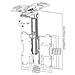 Under Cabinet Folding TV Bracket for 19’’-40’’, 75 x 75,100 x 100,200 x 100,200 x 200 mm, 270 - 400 mm, -90 - 0° - Foto miniatura 7