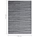 Tappeto Da Esterno Antracite 140x200 Cm In Pp - Foto miniatura 3