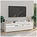 Mobili Porta TV con Luci LED 2 pz Bianco Lucido 75x35x40 cm - Foto miniatura 3
