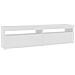 Mobili Porta TV con Luci LED 2 pz Bianco Lucido 75x35x40 cm - Foto miniatura 2