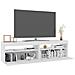 Mobili Porta TV con Luci LED 2 pz Bianco Lucido 75x35x40 cm - Foto miniatura 6