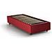 Letto Singolo Sophia, Letto Contenitore Con Rivestimento In Tessuto, 100% Made In Italy, Apertura Frontale, Con Materasso Cm 90x190 Incluso, Rosso - Foto miniatura 3