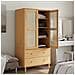 Armadio Senja Aspetto Rattan Marrone 90x55x175 Cm Massello Pino - Foto miniatura 3