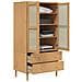 Armadio Senja Aspetto Rattan Marrone 90x55x175 Cm Massello Pino - Foto miniatura 6