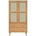 Armadio Senja Aspetto Rattan Marrone 90x55x175 Cm Massello Pino - Foto miniatura 7