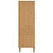 Armadio Senja Aspetto Rattan Marrone 90x55x175 Cm Massello Pino - Foto miniatura 9