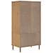 Armadio Senja Aspetto Rattan Marrone 90x55x175 Cm Massello Pino - Foto miniatura 10