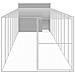 Casetta Cani Corsa Grigio Chiaro 214x1069x181cm Acciaio Zincato - Foto miniatura 2