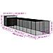 Casetta Cani Corsa Grigio Chiaro 214x1069x181cm Acciaio Zincato - Foto miniatura 8