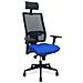 Sedia Ufficio Con Poggiatesta Horna B3dr65c Azzurro - Foto miniatura 1