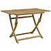 Tavolo Da Giardino Pieghevole 120x70x75cm Legno Massello Acacia - Foto miniatura 1