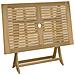 Tavolo Da Giardino Pieghevole 120x70x75cm Legno Massello Acacia - Foto miniatura 7