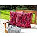 Set Di 2 Cuscini Da Esterno Fucsia 45 X 45 Cm Mezzano - Foto miniatura 1