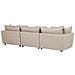 Divano Angolare 3 Posti Con Ottomano Tessuto Beige Sigtuna - Foto miniatura 5