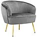 Paloma Sedia Accento In Velluto Grigio - Foto miniatura 1