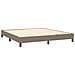 Letto A Molle Con Materasso E Led Tortora 180x200 Cm In Tessuto - Foto miniatura 4