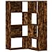 Libreria Angolare 4 Ripiani Rovere Fumo 85x85x140 Cm Truciolare - Foto miniatura 2
