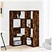 Libreria Angolare 4 Ripiani Rovere Fumo 85x85x140 Cm Truciolare - Foto miniatura 3