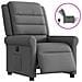 Poltrona Elettrica Reclinabile Grigio Scuro In Tessuto - Foto miniatura 1