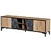 4D Armadio RTV OVO 180x38xH53 rovere /cemento - Foto miniatura 1