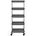 Carrello Da Cucina 5 Ripiani Grigio 42x29x128 Cm Ferro E Abs - Foto miniatura 2