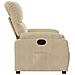 Lusso Casadino -  Poltrona Reclinabile Crema In Tessuto Di Microfibra - Foto miniatura 6
