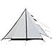 Tenda Campeggio 2 Persone Bianca Tessuto Oscurante Impermeabile - Foto miniatura 5