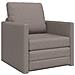 Divano Letto 2-in-1 Tortora 74x77x81 cm Tessuto - Foto miniatura 1