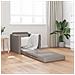 Divano Letto 2-in-1 Tortora 74x77x81 cm Tessuto - Foto miniatura 3